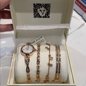 NIB Anne Klein watch and bracelets